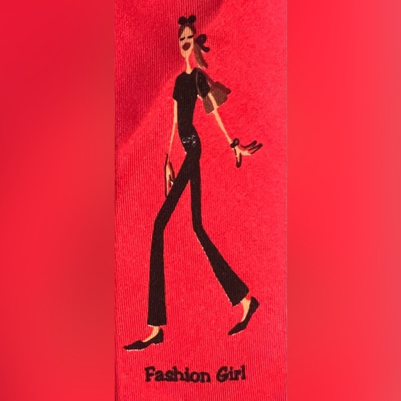 The Girls | ladies, made in Italy, silk scarf. - Picture 7 of 16